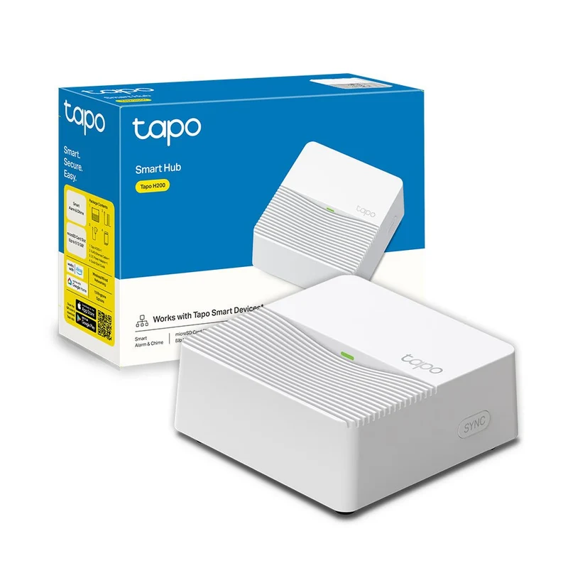 Tapo H200 Smart Hub, Allarme e Campanello Integrato, Storage MicroSD Locale