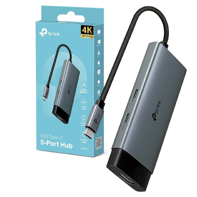 UH5020C Hub USB-C 5 in 1, HDMI 4K@60Hz