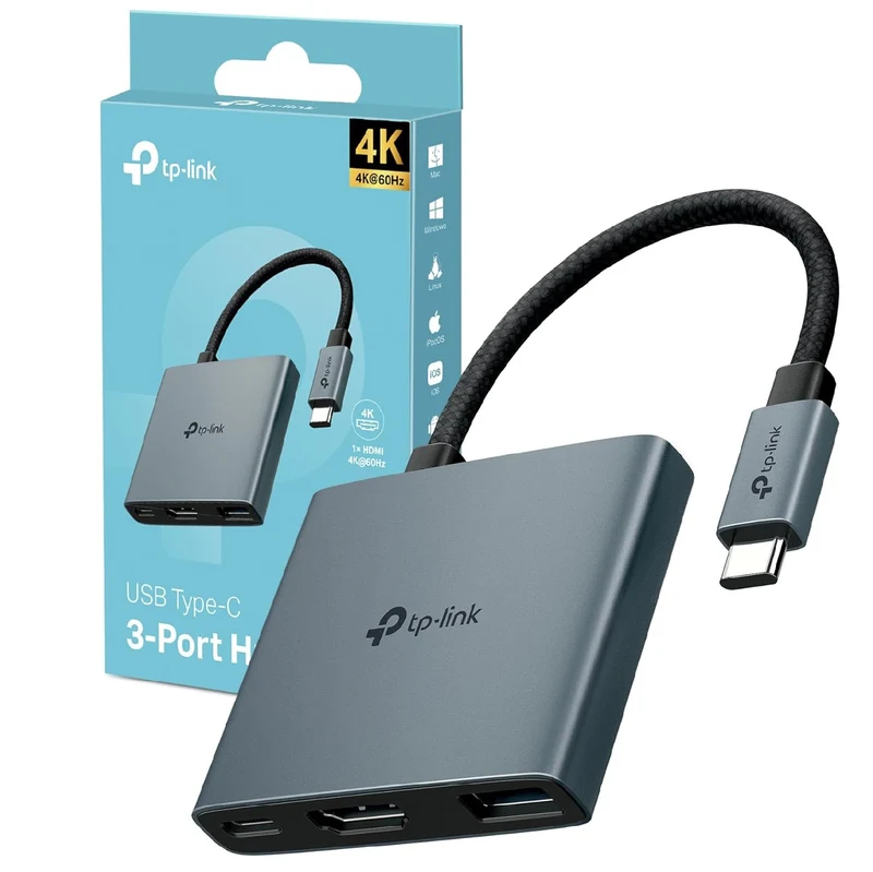 UH3020C Hub USB-C 3 in 1, HDMI 4K@60Hz