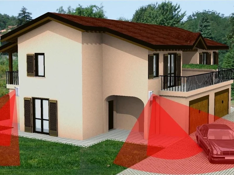 kit antifurto perimetrale per esterno 2 lati espandibile