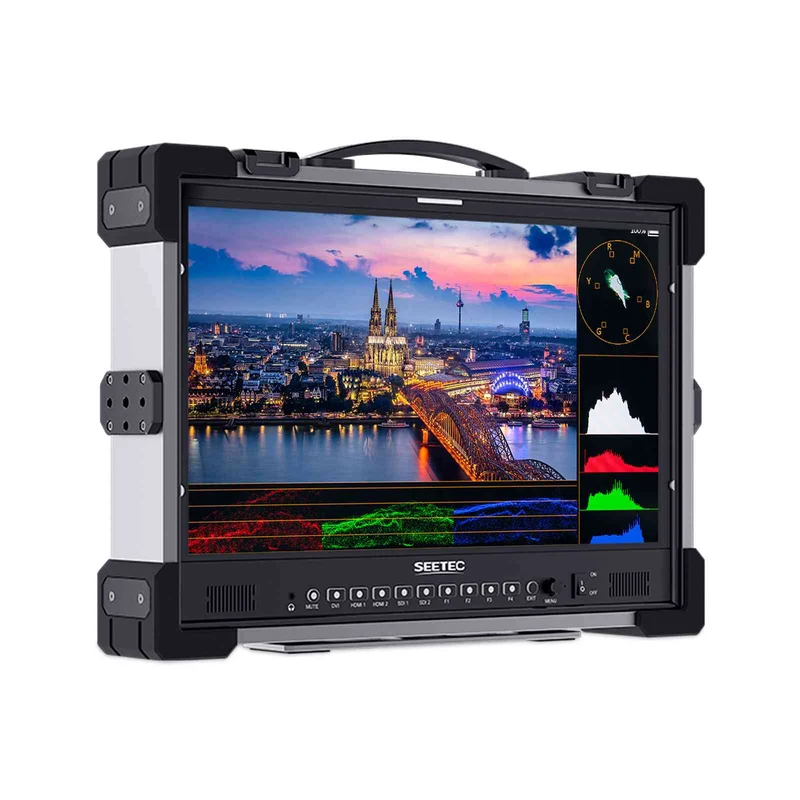 SEETEC P215 PRO-CO Monitor broadcast protettivo portatile ad alta luminosità da 21.5 pollici 1000nit con SDI HDMI