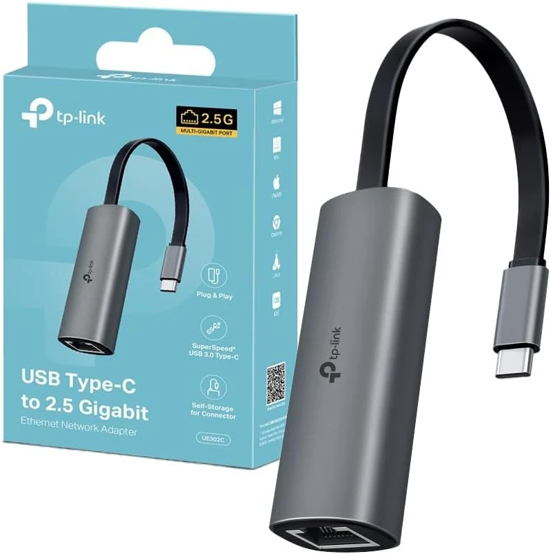 UE302C Adattatore di Rete da USB Type-C a Ethernet 2.5 Gigabit