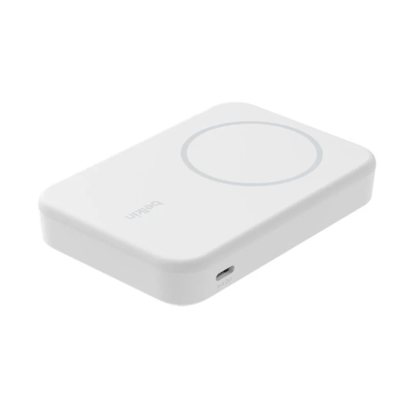 Belkin Batería Externa Inalámbrica Magnética 8000mAh Qi2 15W con Soporte, BPD007btWH