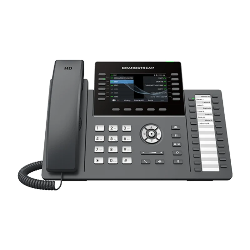 Grandstream Teléfono IP Empresarial de 12 Líneas y Wi-Fi, GRP2636