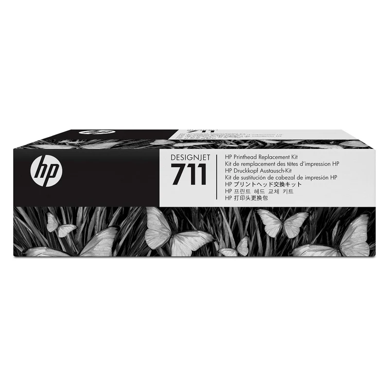 HP Cabezal de Tinta Original Negro, Cian, Magenta Amarillo #711 Plotter T120-T520 (C1Q10A)