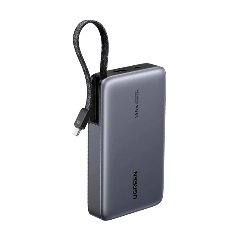 Ugreen Power Bank Batería Externa Carga Rápida USB C/USB A 20,000 mAh 145W, 55992B