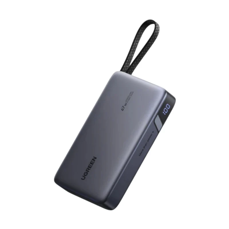 Ugreen Power Bank Batería Externa Carga Rápida USB C 20,000 mAh 67W, 85166B