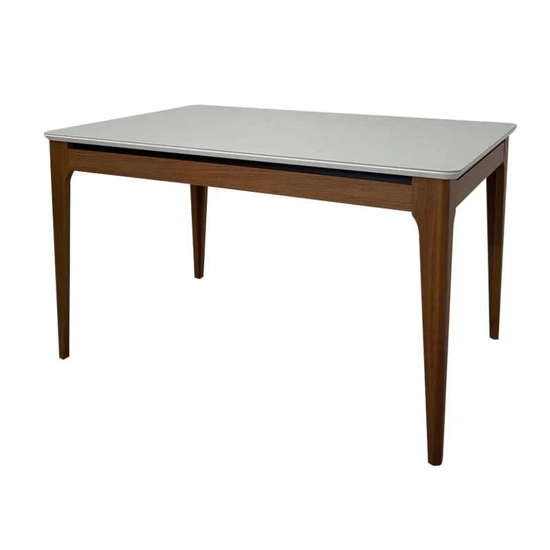 Tokoa Mesa para Comedor Rectangular Madera/Vidrio