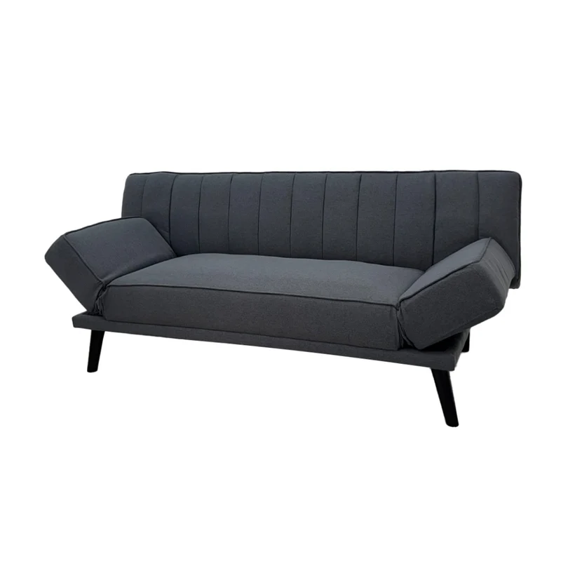Tokoa Sofá Cama Tela de Lino con Brazos Ajustables 188x79x82cm (SA-4379)