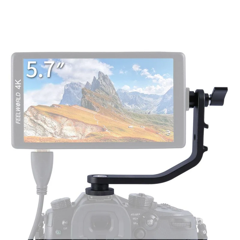 Braccio inclinabile per FEELWORLD F5 F570 S55 FW568 5 pollici 5.5 pollici 5.7 pollici 4K HDMI sul monitor da campo per videocamera
