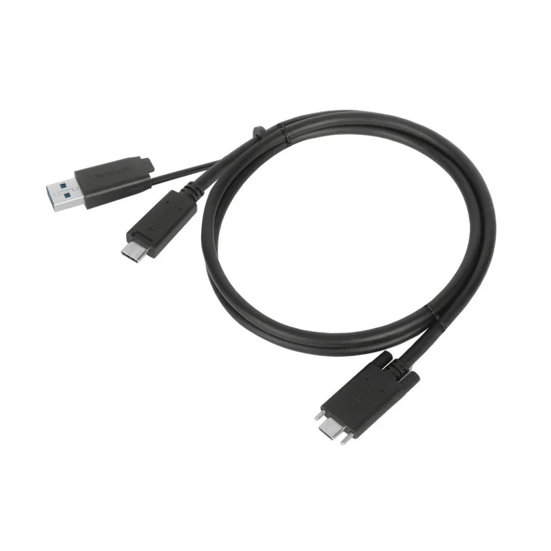 Targus Cable USB-C Macho a USB-C Macho con Conexión USB-A de 1 Metro, ACC1133GLX