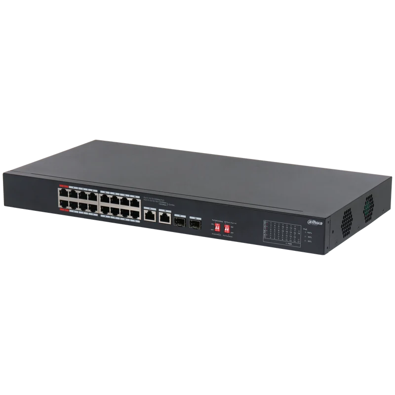 Switch non gestito a 3218 porte DAHUA S16-190ET-18 con PoE a 16 porte