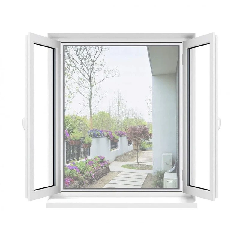 Zanzariera 130x150 Per Finestre A Rete Strappo Biadesivo Tenda Universale Bianco