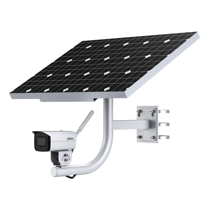 DAHUA KIT/DH-PFM378-B60-W/DH-IPC-HFW3241DF-AS-4G/DH-PFA150 Sistema di monitoraggio solare integrato (senza batteria al litio)