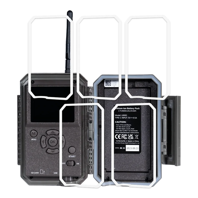 GardePro Rear Case Waterproof Seal Strips