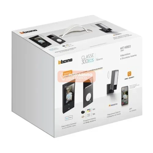Kit Videocitofonico Vivavoce Connesso Bticino Classe 300EOS + Linea 3000 + Netatmo
