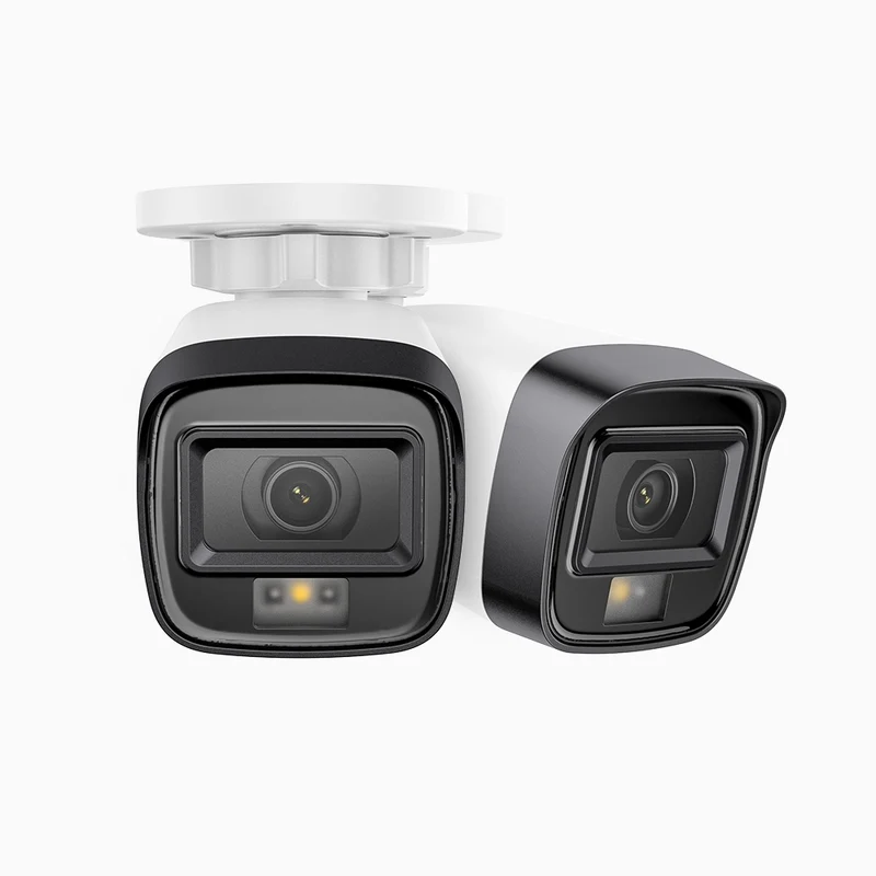 C500 - Kit da 2 Telecamera IP PoE esterno 3K, Visione notturna intelligente a doppia luce, 3072 × 1728 @ 20 fps, rilevamento intelligente di persone e veicoli, microfono integrato, IP67