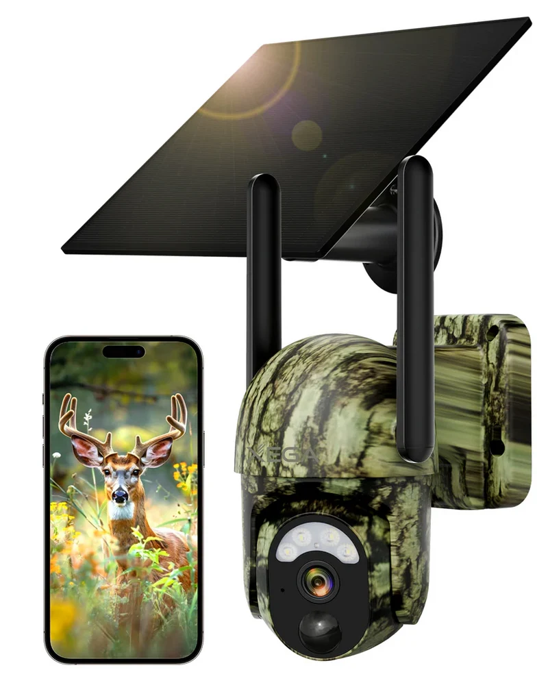 XEGA Fototrappola 4G Solare 2K con SIM per Fauna Selvatica