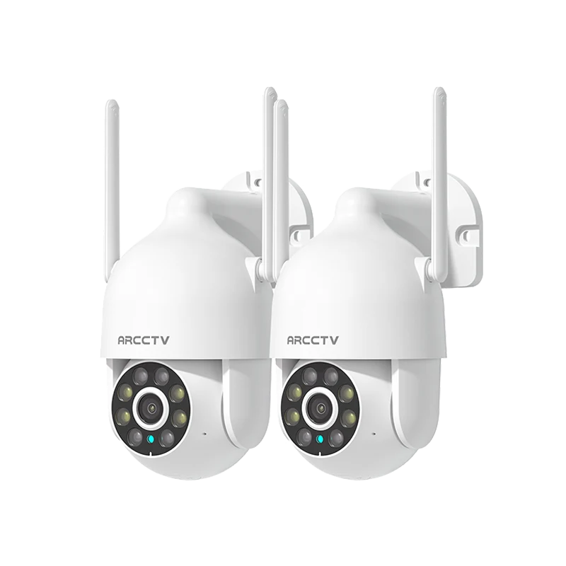 ARCCTV P2 Pro 2K 3MP WiFi PTZ Camera with 360° View(Can't work with any NVR system)[Two Package]