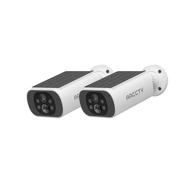 ARCCTV C3 Pro 2K 4MP Integrated Solar Battery Camera (Can't work with any NVR system)[Two Package]