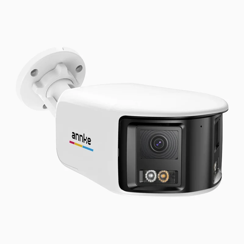 ACD500 - Telecamera videosorveglianza analogica 3K, doppio obiettivo, panoramica 180°, visione notturna intelligente Dual Light, Microfono Incorporato, protezione IP67