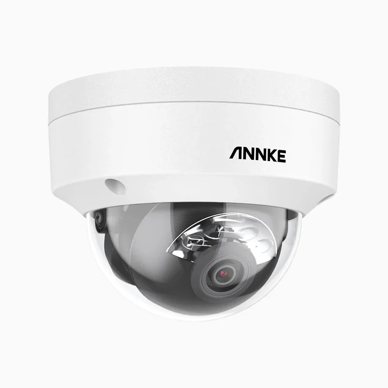 C800D - Telecamera IP PoE esterno 4K Dome, microfono integrato, visione notturna a colori e IR, campo visivo di 96°, supporta RTSP, IP67 & IK08
