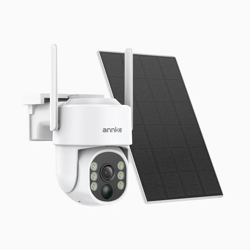 WB400 - Telecamera di Sicurezza Wireless da Esterno 4MP a Batteria, WiFi Dual-Band, Pan 270° e Tilt 90°, Batteria da 9000mAh con Pannello Solare, Rilevamento del Movimento, Audio Bidirezionale