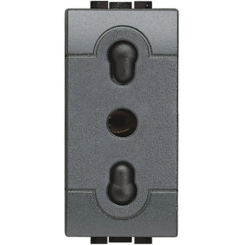 Presa 2P+T 10/16A Bipasso Bticino Living Light Antracite – L4180