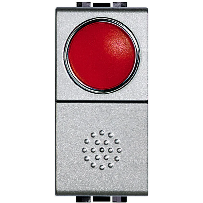 Pulsante con Portalampada 1P NO 10A Bticino Living Light Tech Rosso/Verde – NT4038