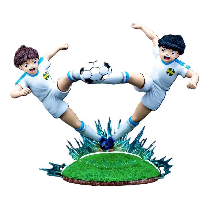 Plastoy Oliver Hutton e Tom Becker - Golden Twin Shoot Statua in Resina 32 cm Captain Tsubasa - Ozora Holly e Benji