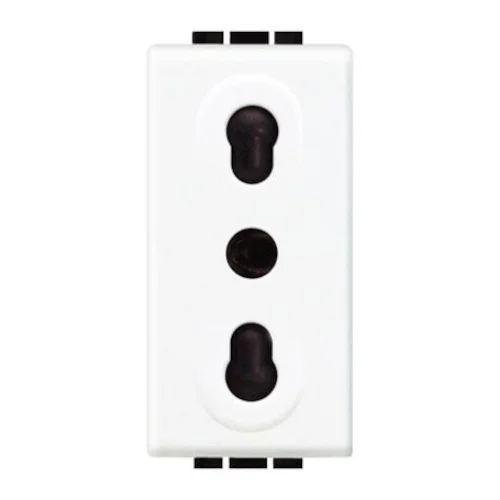 Presa Bipasso Standard Italiano 2P+T 10/16A Bticino Livinglight Bianca – N4180