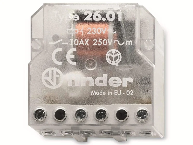 Relè ad Impulsi Unipolare 1NO 10A 230V Finder – 26.01