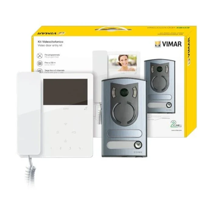Kit Videocitofonico Monofamiliare 2 Fili Vimar Elvox Tab – 7549/M