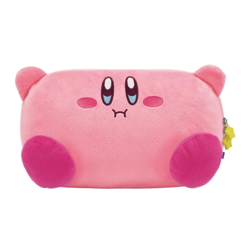 HORI - Borsa Plush Pouch (Kirby) Custodia Ufficiale Protettiva da viaggio per Console Nintendo Switch 1 e 2 / OLED - Rosa