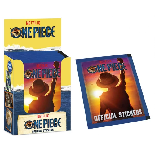 Diramix - One Piece Netflix: Official Stickers Box da 30 Packs - Figurine Collezionabili