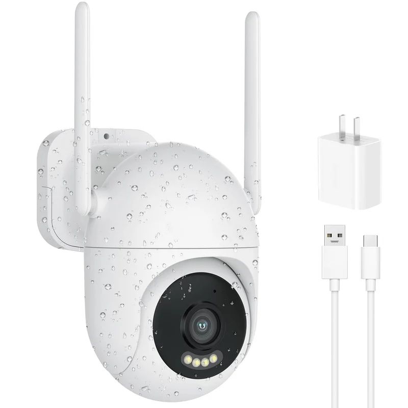 Jennov H Series WIFI Camera, 3MP, AJCloud App, 2-Way Audio, Outdoor, Color Night Vision, Auto-tracking