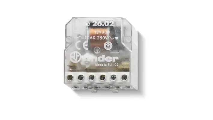 Relè ad Impulsi 230V DPST 2NO da Pannello Finder – 26.02