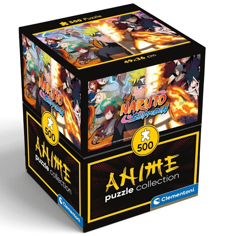 Clementoni Puzzle Naruto Shippuden Cube Shippuden 500 Pezzi Puzzle Adulti