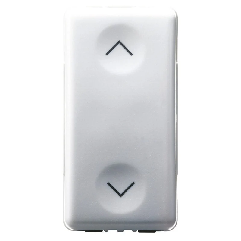 Pulsante Unipolare con Interblocco e Simbolo Su e Giù Gewiss System White 250V NA+NA 10A – GW20521