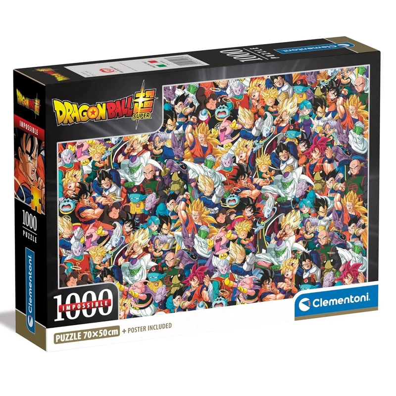 Clementoni Puzzle Impossible Dragon Ball 1000 Pezzi Puzzle Adulti + Poster Incluso