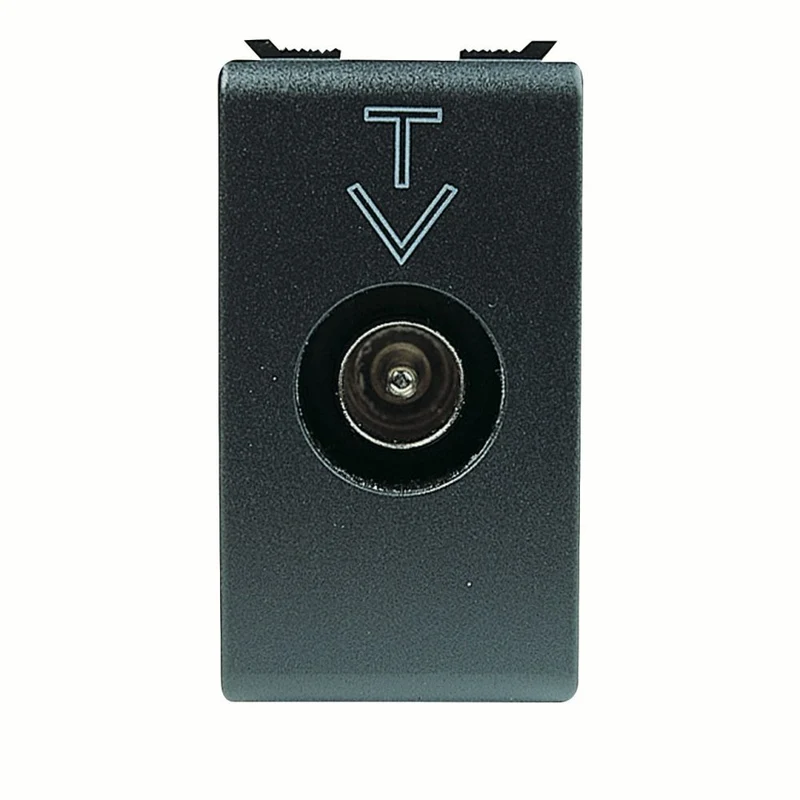 Presa Coassiale TV Gewiss Schermatura Classe A Connettore IEC Maschio 9,5mm 1 Modulo