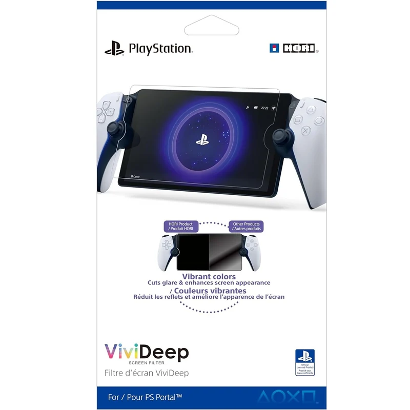 HORI ViviDeep - Pellicola Protettiva per lo Schermo della PlayStation Portal Remote Player – Licenza Ufficiale Sony