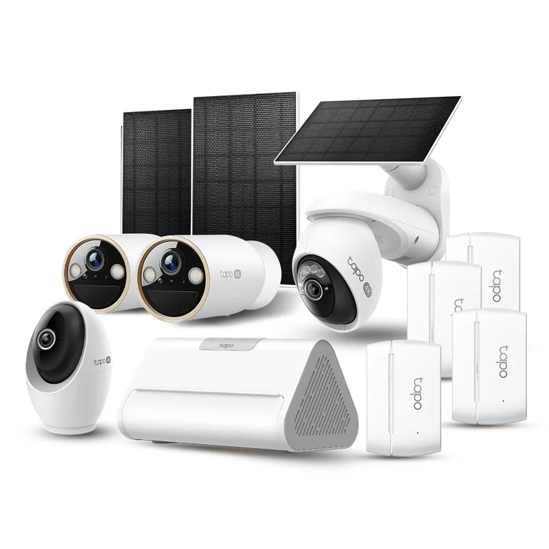 Tapo AI Full-Coverage Security Kit – 4K | 4 Cameras + 4 Sensors