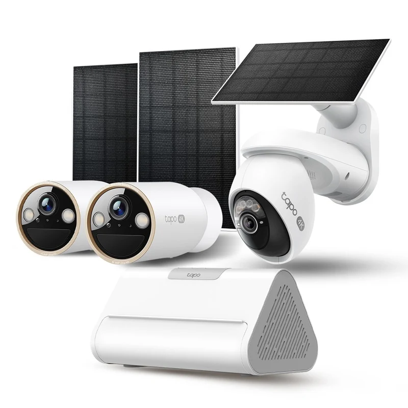 Tapo AI Enhanced Outdoor Tracking Kit – 4K (3 Cameras)