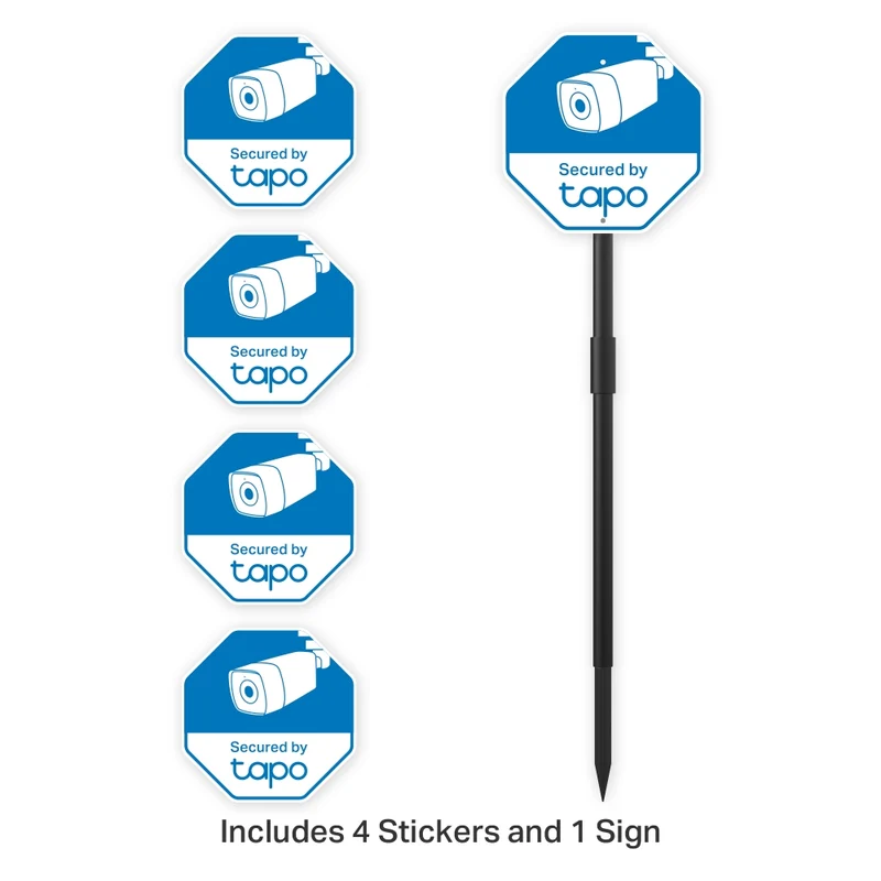Tapo CA510 | Tapo Security Sign & Sticker Pack