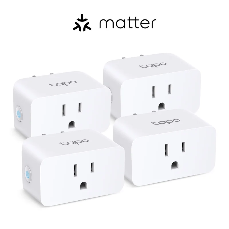 Matter-Certified Energy Monitoring Smart Plug Mini, Tapo P110M(4-Pack)