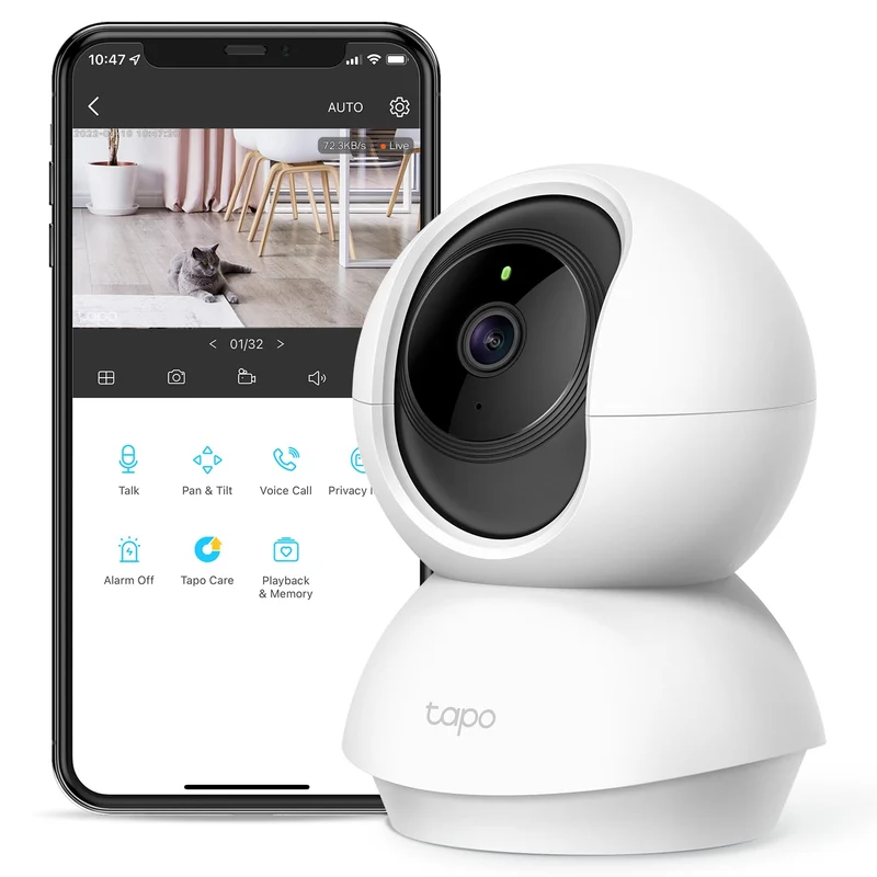 Pan/Tilt 1080P Indoor Security Camera, Tapo C200