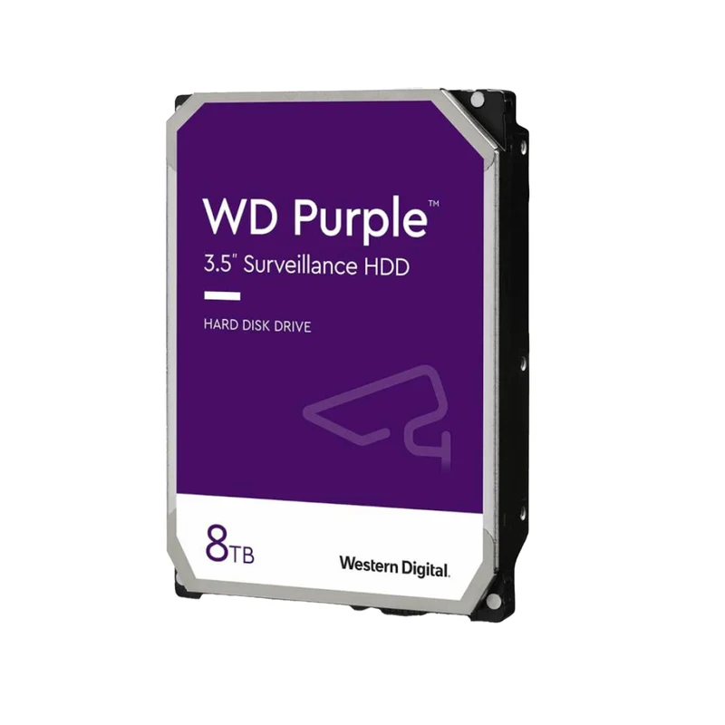 WD84PURZ Purple 8TB Hard Disk SATA 3.5" per Videosorveglianza DVR NVR con Tecnologia AllFrame 4K - Western Digital