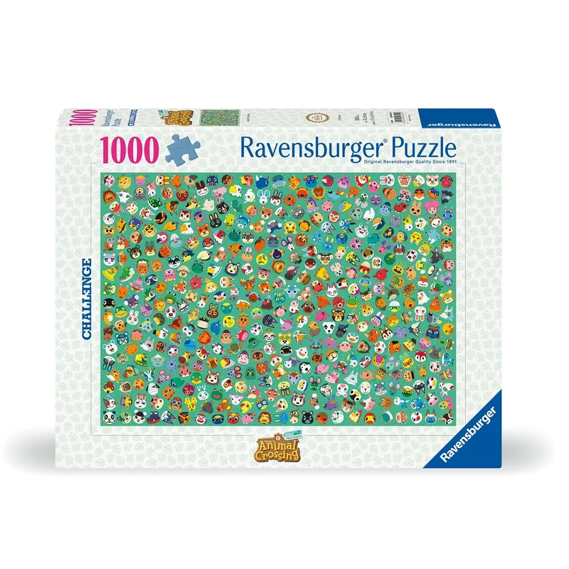 Ravensburger - Puzzle 1000 Pezzi Animal Crossing New Horizon "Challenge" 70x50 cm