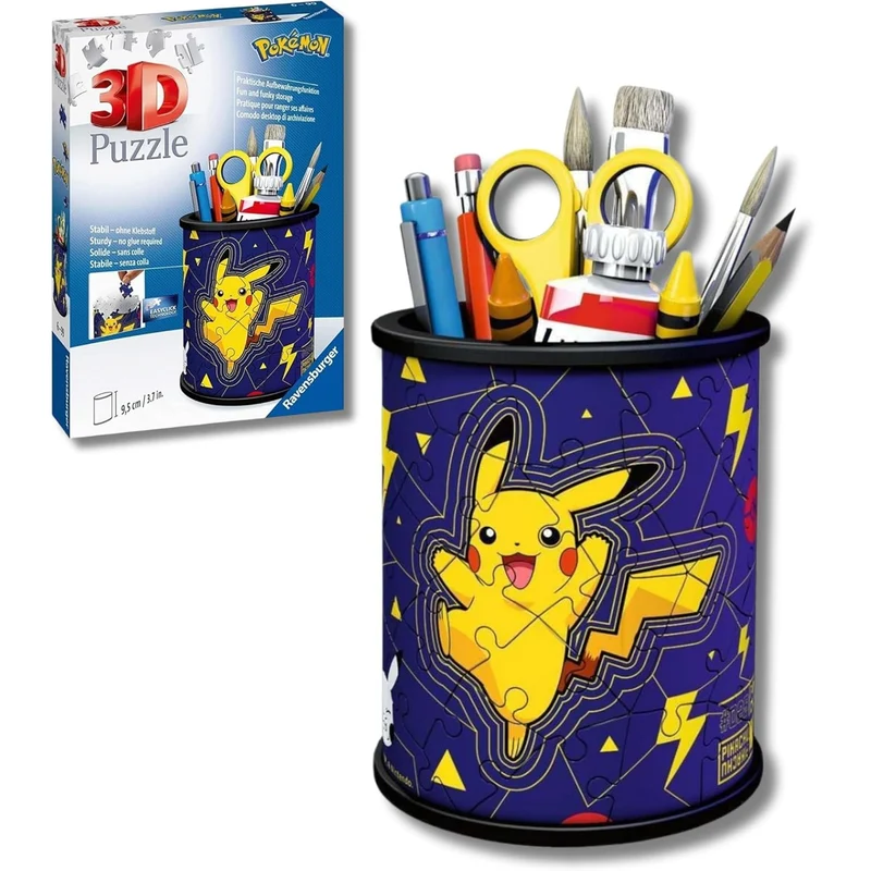 Ravensburger - Puzzle 3D Pencil Cup Pokemon 57 Pz